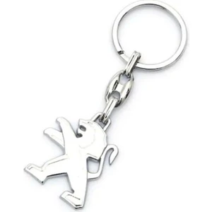 Peuoget Logolu Metal Anahtarlık