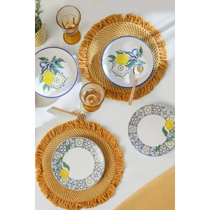 Lemon Bliss Ege Pasta Tabağı 20 cm 4 Parça 22089-92