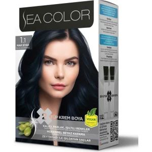 Sea Color Set Saç Boyası 1.1 Mavi Siyah