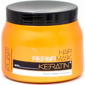 Saç Bakım Kremi - Güçlendirici ve Onarıcı Keratin Maskesi, 500 ml, Tüm Saç Tipleri için Hidrolize Keratin ile Sağlıklı ve Parlak Görünüm