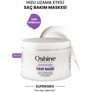 Oshine Professional Yavaş Uzayan Saçlar İçin Supergro Saç Maskesi, 350 ml