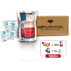 5 Yıl Raf Ömrü ile Acil Durum Suyu (20 Paket x 500ml)
