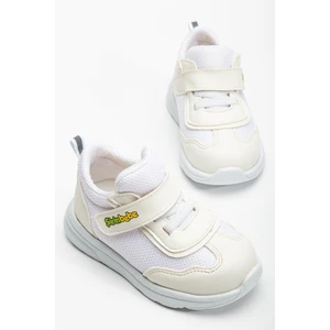 Dilimler Ayakkabı Şirinbebe Ortopedik Erkek Bebek Ilk Adım Spor Ayakkabı Beyaz Cırtlı Anorak Malzeme