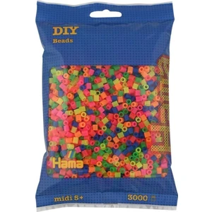 Hama Beads 3.000'lik Hama Midi Boncuk - Neon Renkler