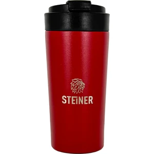 Paslanmaz Çelik Termos 380 ml Mat Kırmızı Sıcak ve Soğuk Tutma Özellikli Termos