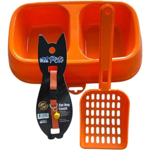 Kedi Mama Kabı - Kum Küreği - Tasma Set