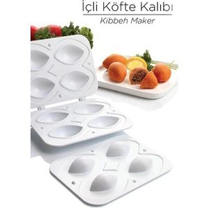 Pratik Içli Köfte Kalıbı Içli Köfte Aparatı Köfte Kalıbı 4 Bölmeli Içli Köfte Kalıbı - Bas-Çıkar