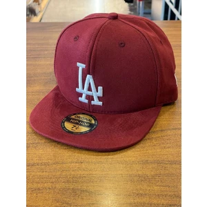 La Lakers Nakışlı Bordo Hip Hop Snapback Rapper Basket Cap Şapka