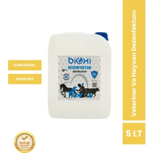 Veteriner ve Hayvan Dezenfektanı 5 LT/ Hipokloröz asit (HOCl) bazlı
