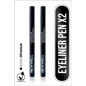 New Well 2 Adet Ultra Black Eyeliner Pen