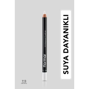 Suya Dayanıklı Mat Göz Kalemi (Beyaz) - Waterproof Eyeliner - 113 Pure White - 8690604109135