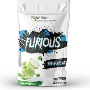 Yeşil Elma Aromalı Furious Pre-Workout 140 gr 10 Servis Enerji ve Dayanıklılık İçin