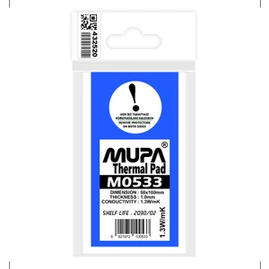Termal Ped / Thermal Pad 1.0mm 1.3W/mK 50X100mm M0533
