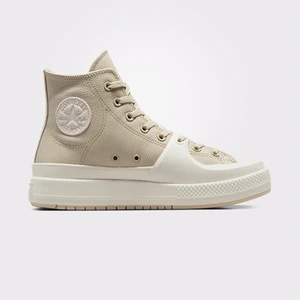 Chuck Taylor All Star Construct Leather Unisex Bej/siyah Sneaker