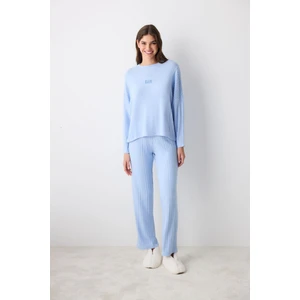 Rain Mavi Pantolon Pijama Takımı