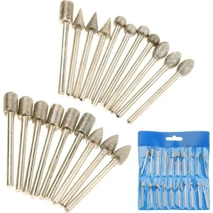 Dremel Gravür Benzeri Kalıpcı Taşlama Cam Fayans Delme Mermer Granit Aşındırma Elmas Freze Uc Seti