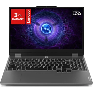 LOQ Intel Core i5 12600HX 24GB 512GB SSD RTX4050 Freedos 15.6" IPS 144Hz Taşınabilir Bilgisayar 83GS00P6TR