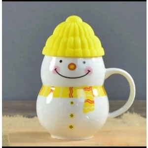 Kardan Adam Kupa Silikon Kapaklı