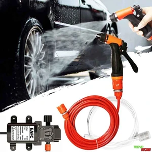 Trend Store 12V Yüksek Basınçlı Taşınabilir Oto Araba Yıkama Pompası Bahçe Elektrikli Bakım Temizleme Pompası