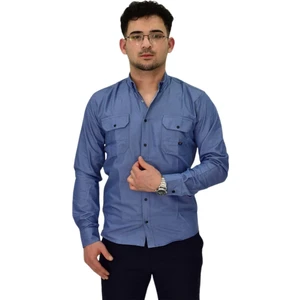 Erkek Spor Likralı Gömlek BGL-ST04343