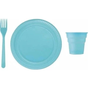 Plastik Tabak Bardak Çatal Seti 25 Li