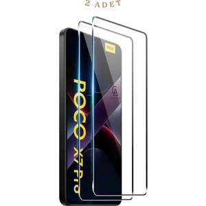 Xiaomi Poco X7 Pro ile Uyumlu Ekran Koruyucu Şeffaf Temperli Kırılmaz Cam Ekran Koruyucu 2 Adet