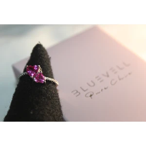 925 Ayar Gümüş Kalpli Yüzük