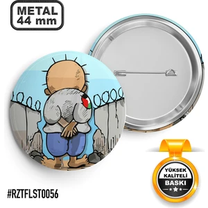 Sağlam Ajans Filistin Hanzala İğneli Rozet 44 mm