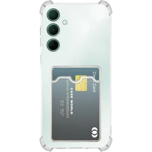 Caseworld Samsung Galaxy A36 Kapak Kamera Korumalı Kartlıklı Darbe Emici Özellikli Şeffaf Silikon Kılıf