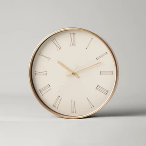 Wyre 29,5 cm Duvar Saati Ekru