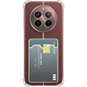 Caseart Realme 12 Pro Plus Kapak Kamera Korumalı Kartlıklı Darbe Emici Özellikli Şeffaf Silikon Kılıf