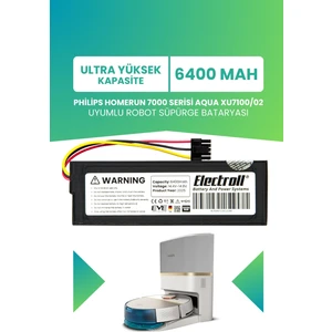 Philips Homerun 7000 Serisi Aqua XU7100/02 Batarya (Ultra Yüksek Kapasite) 6400MAH Robot Süpürge Pili