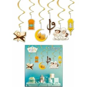 Parti Sürprizi Kuran Okuyorum 6 Lı Tavan Süs