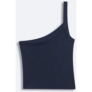 Kadın  Slım Fit Askılı Lacivert Atlet