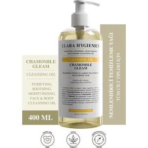 Hygienics Chamomile Gleam Arındırıcı Yağ Bazlı Makyaj Temizleyici Vegan Yüz ve Vücut Temizleme Yağı 400 ml