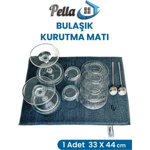 Bulaşık Matı 33X44CM Yüksek Su Emici Shoppypella Mikrofiber Bez ve Sünger Den Olusan Yapi