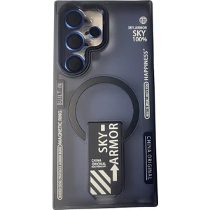 Teknocase Sky Armor Kapak Galaxy S24 Ultra Kılıf Magsafe Şarj Özellikli Standlı – Lens Koruma