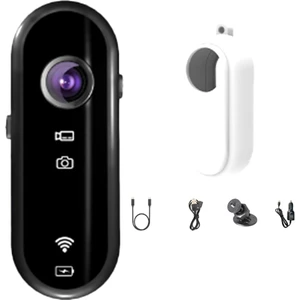 Hd Cep Aksiyon Kamerası Rıde Wifi Mini Spor Kamerası Kask Seyahat Bisiklet Sürücüsü Için Su Geçirmez Kılıflı Sarsıntı Önleyici (Yurt Dışından)
