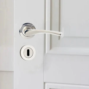 Turgutlar Yapı Deniz Rozetli Kol Nikel Saten Oda Kapı Kolu Metal Kapı Kolu Ön Arka Takım