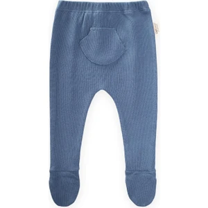 Patikli Bebe Pantolon 0-1 Yaş Indigo Mavi