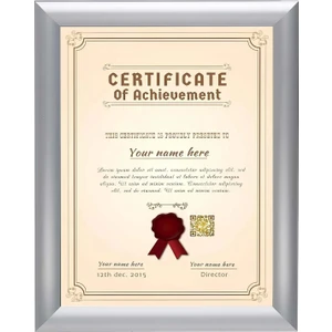 B4 (25X35) Alüminyum Açılır Kapanır Diploma - Sertifika Çerçeve 25 mm