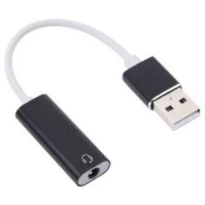 Coverzone USB den Mikrofonlu Kulaklık Çevirici (USB To 3.5 mm Jack) PlayStation Uyumlu Bilgisayar Ses Kartı Kablosu 3.5 mm Jack (Dişi) Girişli Ses Adaptörü 7.1 Dönüştürücü PS3 PS4 PS5 Uyumlu
