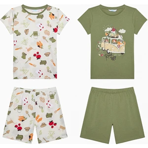 Erkek Çocuk Market Çok Renkli 2li Pijama Takımı