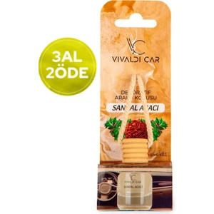 Vivaldi Car Sandal Ağacı Oto Kokusu Ipli Asma Araba Kokusu 8ml