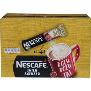 Nescafe 3ü1 Arada Sütlü Köpüklü 72 Adet 17,4gr 12584220