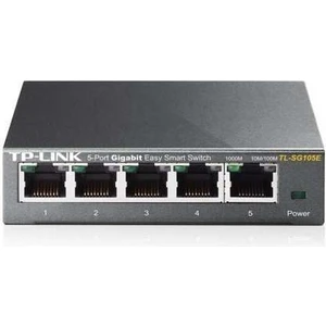 Tp-Link TL-SG105E 5 Port 10-100-1000 Mbps Easy Smart Switch Çelik Kasa