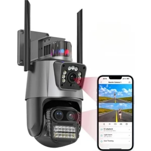Blur Inter INT- cmR45 3 Kameralı Icsee Xmeye Yazılımlı UHD Ptz Güvenlik Kamerası