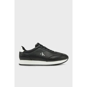 Calvin Klein Deri Logolu Sneaker Ayakkabı YM0YM011870GN Erkek Ayakkabı YM0YM01187 0gn