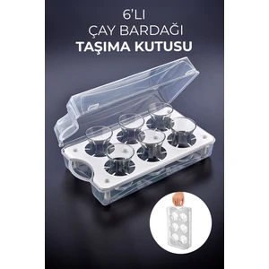 Çay Bardağı Taşıma Kabı Piknik Kamp Bardak Saklama Kutusu - Taşıma Organizeri