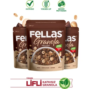 Granola - Fındık & Kakao 200g - 3'lü Paket